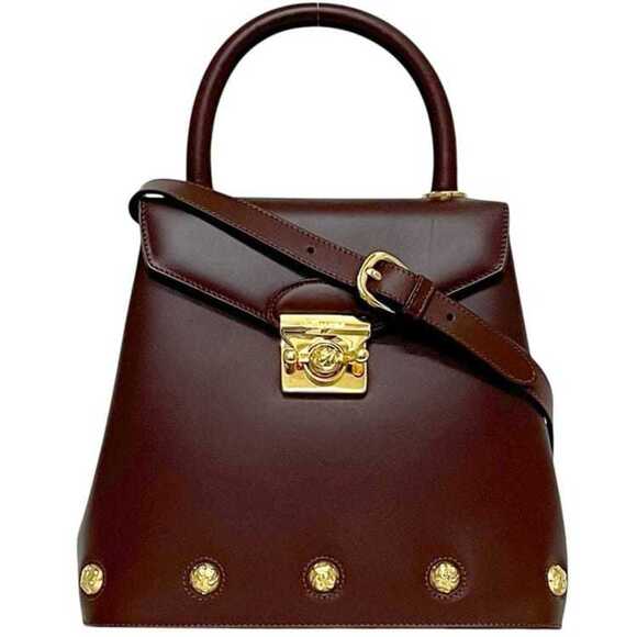 SALVATORE FERRAGAMO Handbags - Salvatore Ferragamo Handbag 2-way Shoulder Bag DQ21 1668 Leather Brown Women's